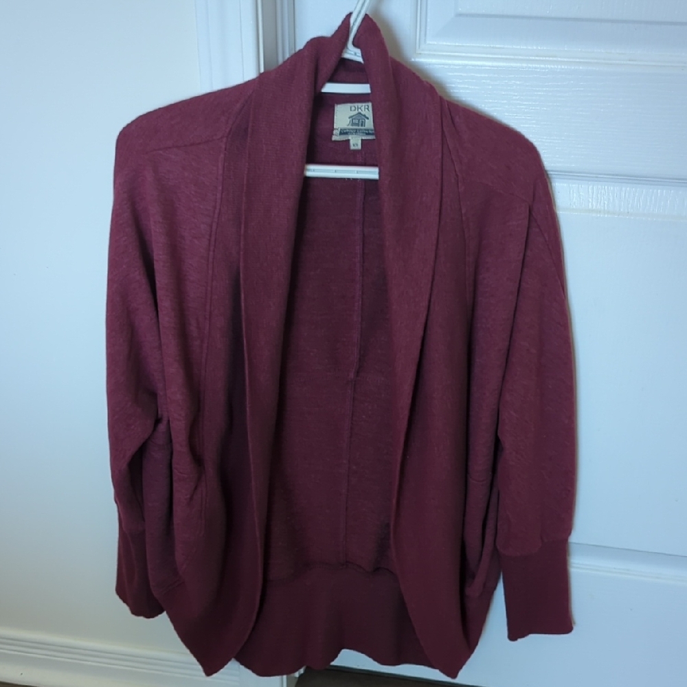 DKR Women's Deep Red Cardigan
